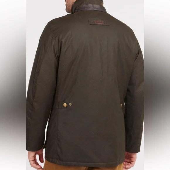 Barbour Men's Hereford Wax Jacket (Olive) M - Picture 3 of 12